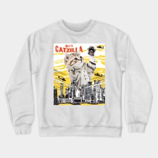 Catzilla Funny Cat T-Shirt - Gift for Cats Lovers Crewneck Sweatshirt